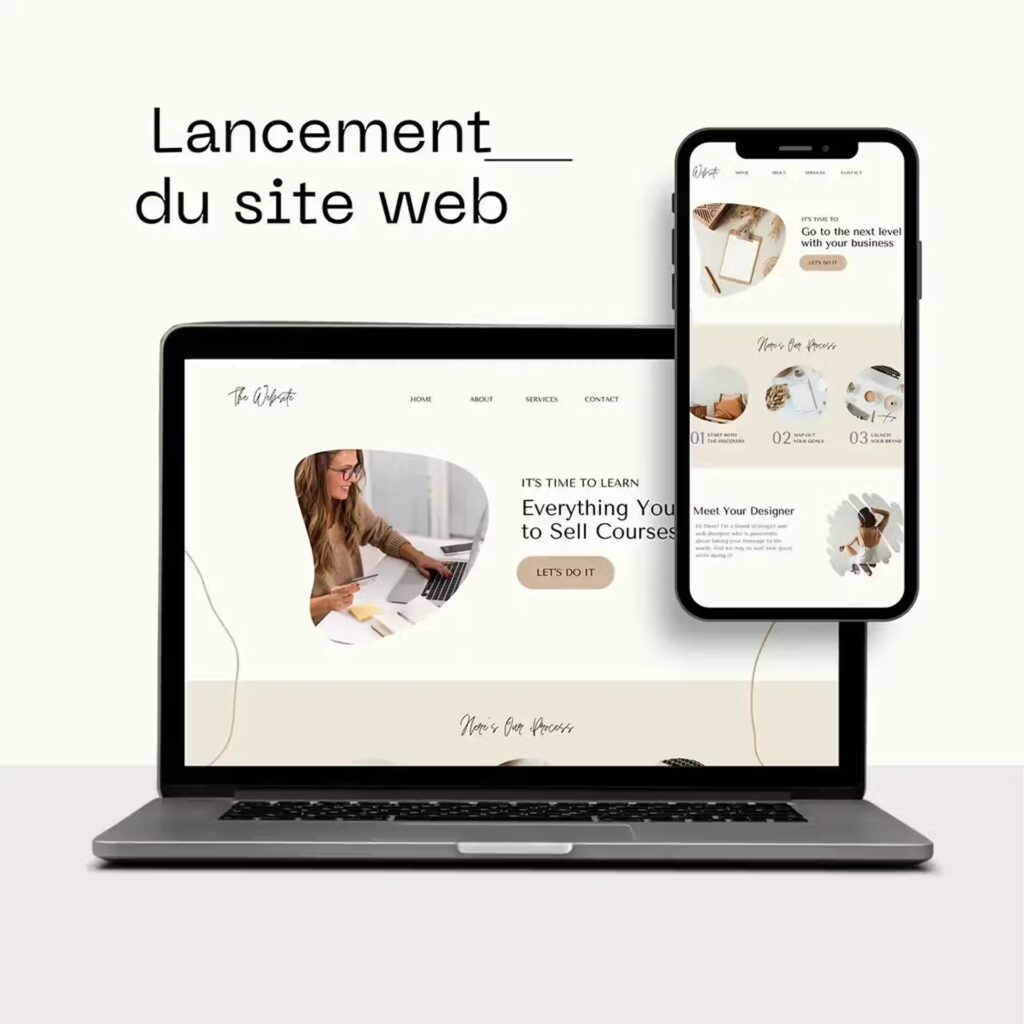 lancement site web